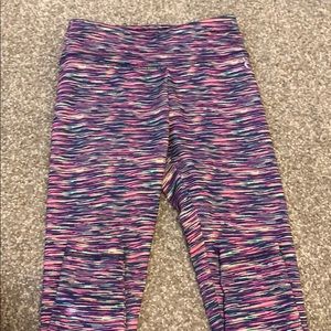 Girls multi color athletic leggings